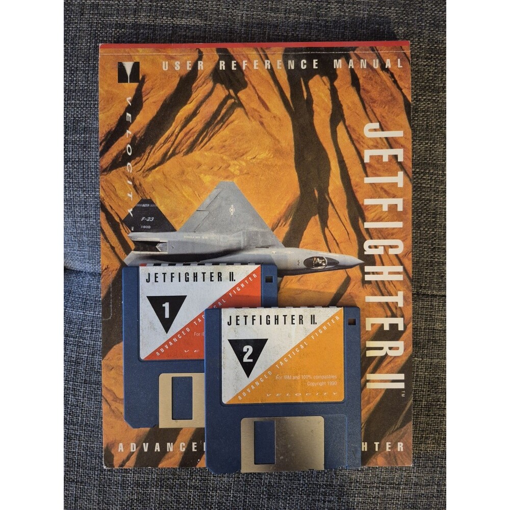 JETFIGHTER II For IBM PC Software, it's very good. See photos